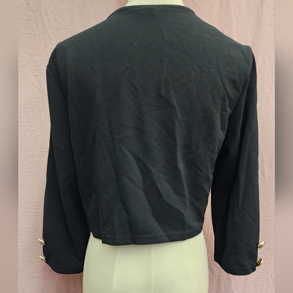 SHEIN Essnce Solid Open Front Blazer Bolero Jacket-(Large) - Picture 6 of 6